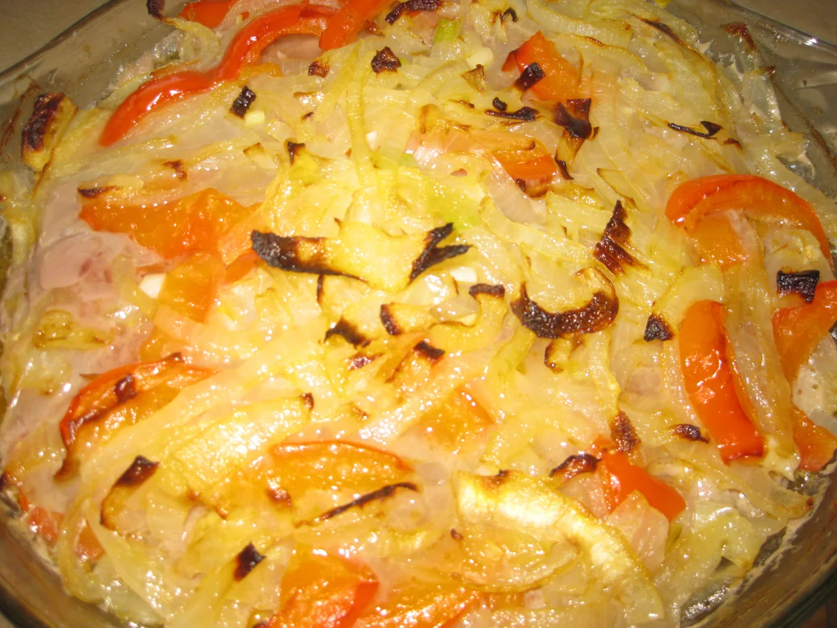 Zwiebel-Paprika-Hackfleisch Auflauf - Rezept - Bild Nr. 2789