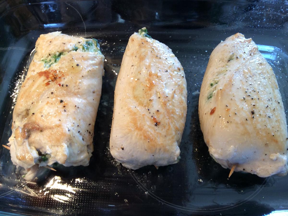 Hähnchenroulade mit Rucola und Schafskäse - von DieDoris
