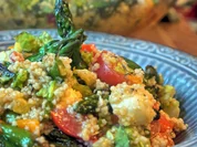 Couscoussalat mit gebratenem grünen Spargel - Rezept - Bild Nr. 2