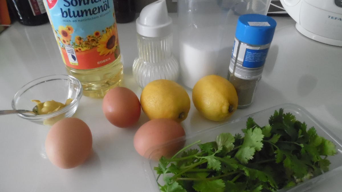 Zitronen-Koriander-Mayonnaise - Rezept - Bild Nr. 2803