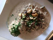 Mischpilze in Pilz-Rahmsoße mit Semmelknödel - Rezept - Bild Nr. 2798