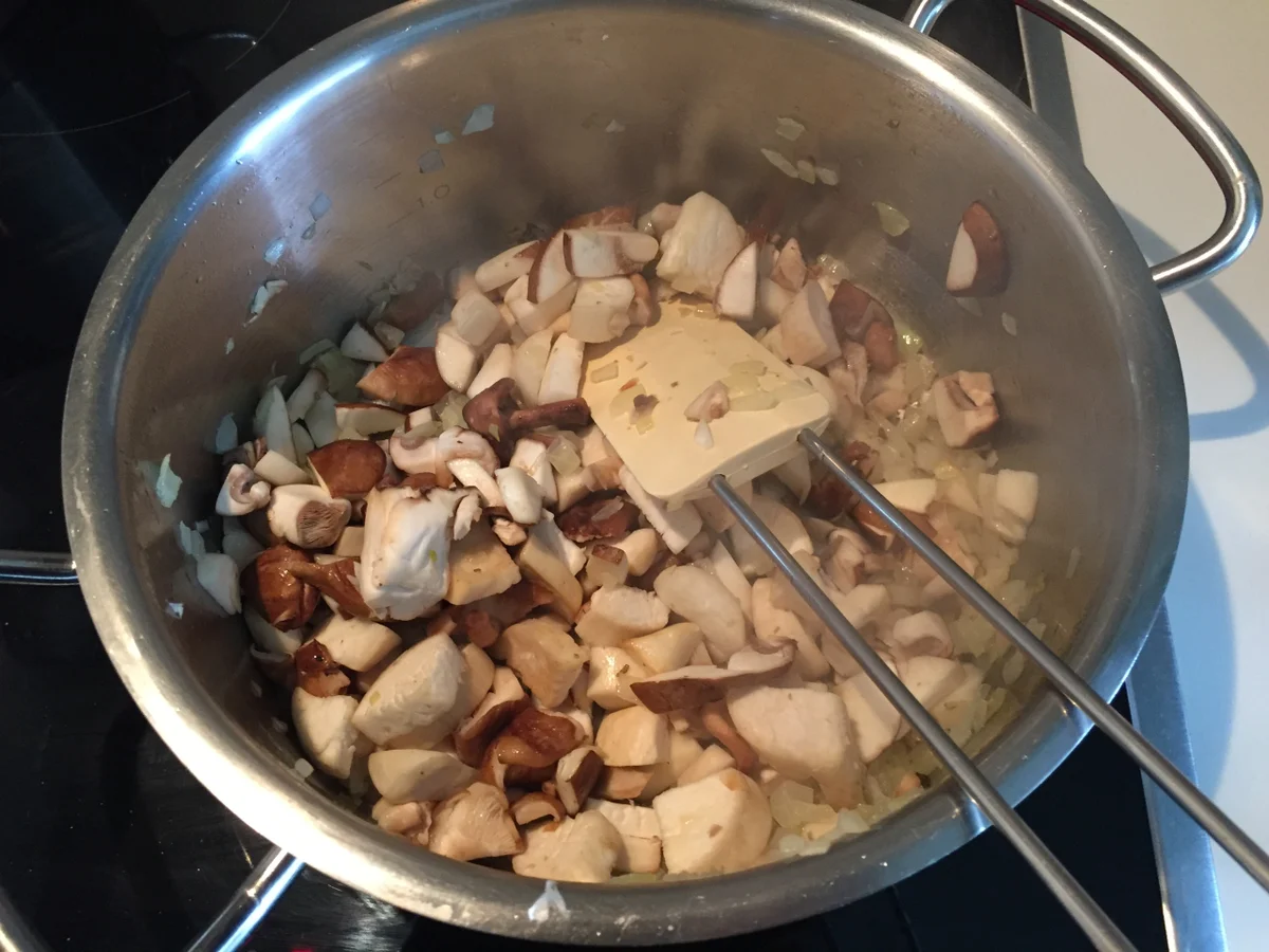 Mischpilze in Pilz-Rahmsoße mit Semmelknödel - Rezept - Bild Nr. 2801