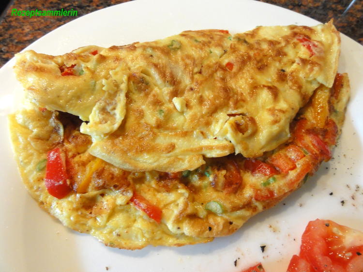 Eier PAPRIKA OMELETTE Rezept mit Bild kochbar.de
