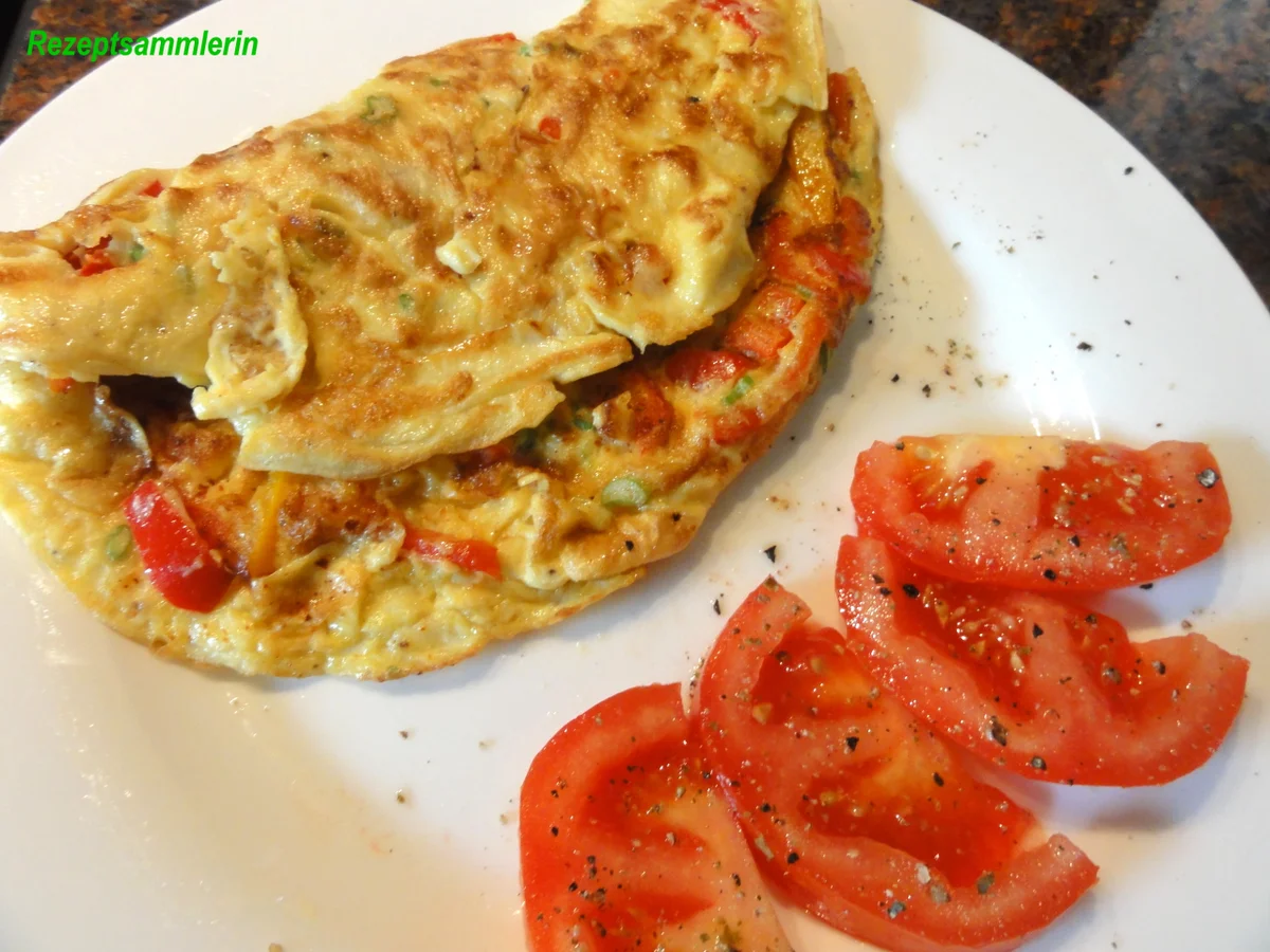 Rezept: Eier: PAPRIKA ~ OMELETTE Bild Nr. 2799 Eier: PAPRIKA ~ OMELETTE - Rezept - Bild Nr. 2799