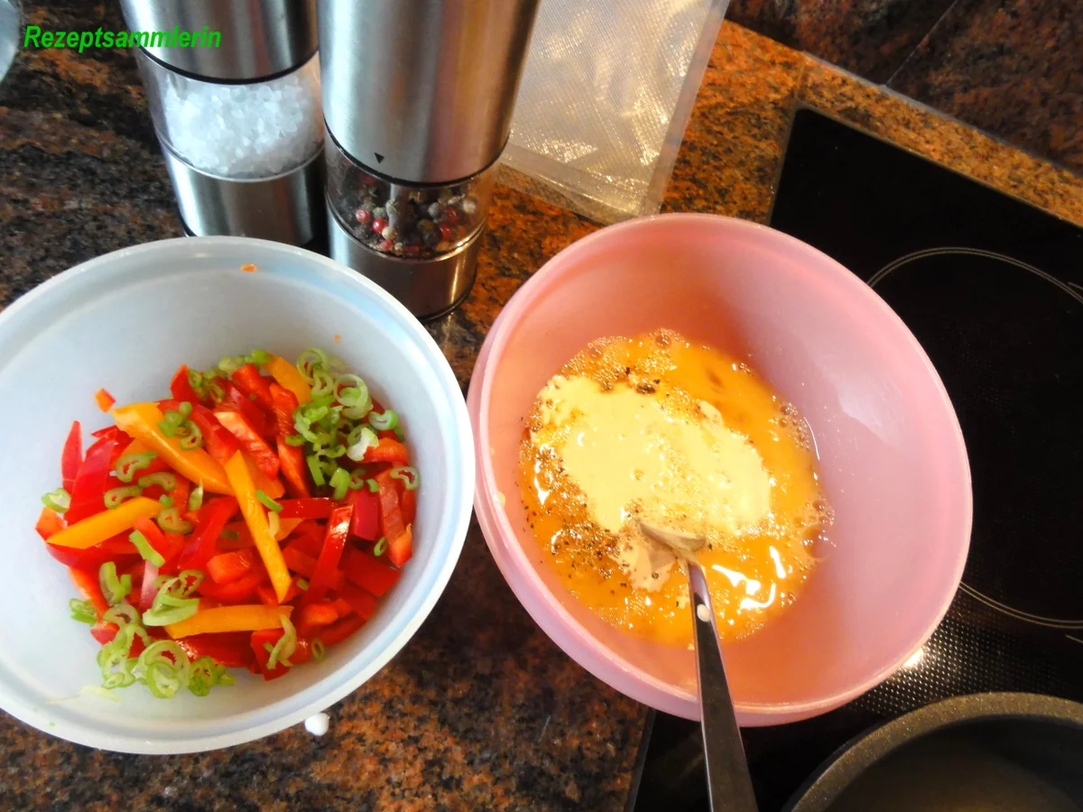 Rezept: Eier: PAPRIKA ~ OMELETTE Bild Nr. 2803 Eier: PAPRIKA ~ OMELETTE - Rezept - Bild Nr. 2803