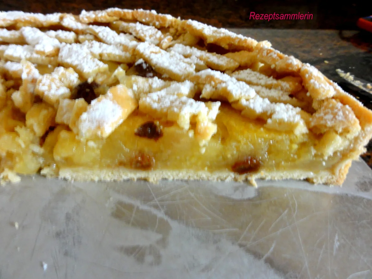 Mürbeteig:   APFELKUCHEN unter Gitter - Rezept - Bild Nr. 2810