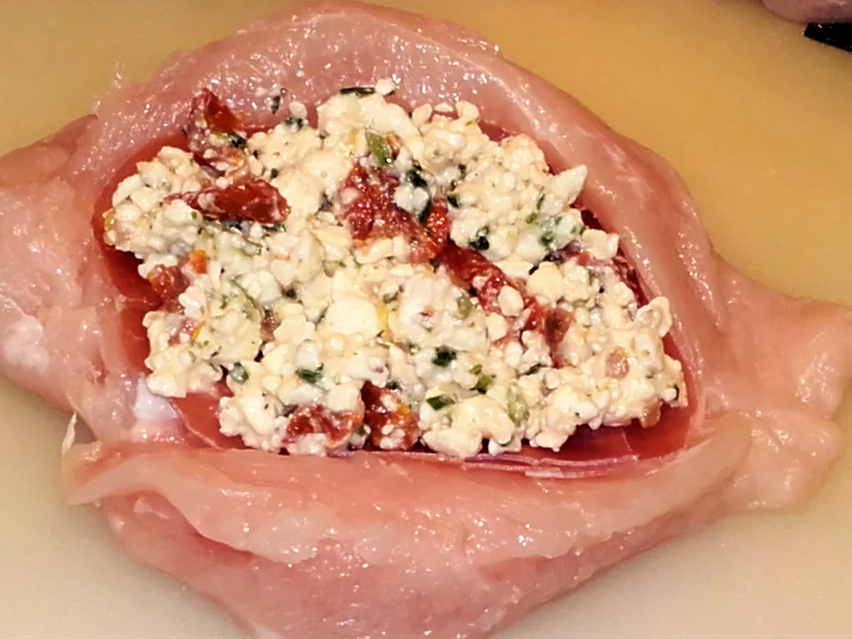 Gefüllte Hähnchenbrustfilet mit Feta-Käse - Rezept - Bild Nr. 2806