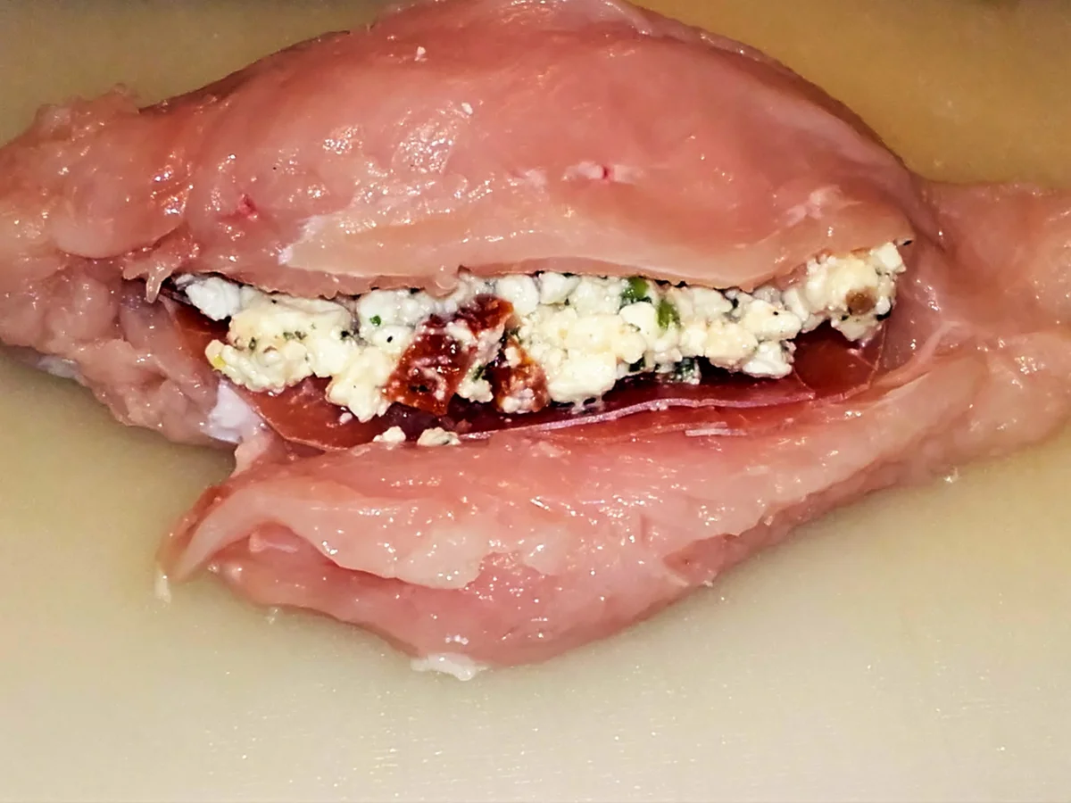 Gefüllte Hähnchenbrustfilet mit Feta-Käse - Rezept - Bild Nr. 2807