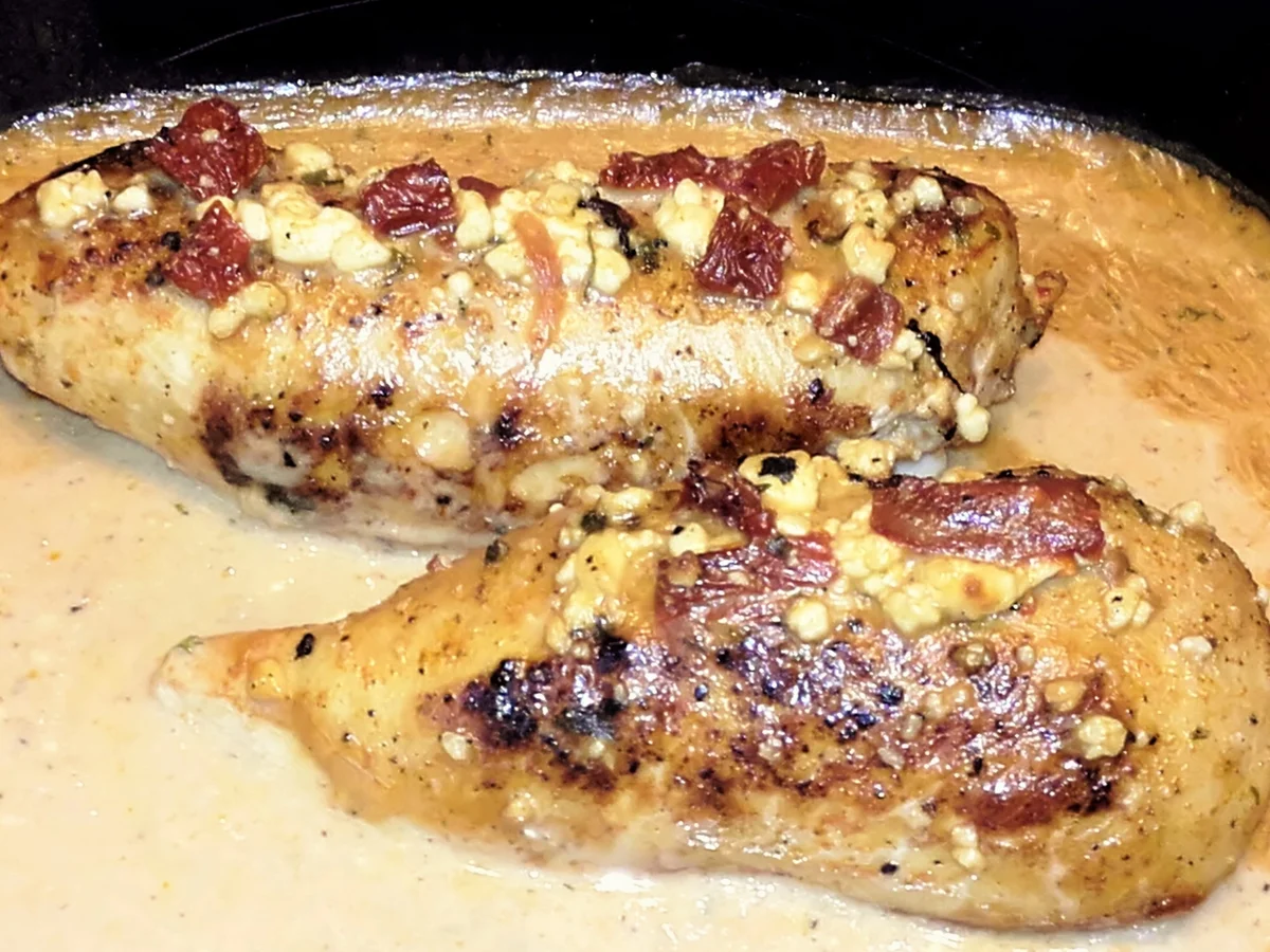 Gefüllte Hähnchenbrustfilet mit Feta-Käse - Rezept - Bild Nr. 2811