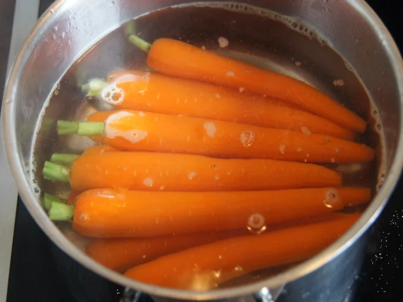 Lachsfilet mit Honig-Bundmöhren - Rezept - Bild Nr. 2802