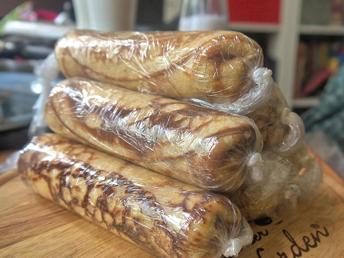 Mit pikanter Thunfischcreme gefüllte Pfannkuchen - Rezept - Bild Nr. 2815