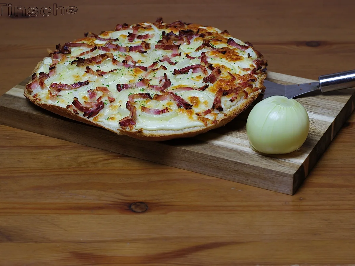 Rezept: Fladenbrot -überbacken- Elsässer Art Bild Nr. 2802 Fladenbrot -überbacken- Elsässer Art - Rezept - Bild Nr. 2802