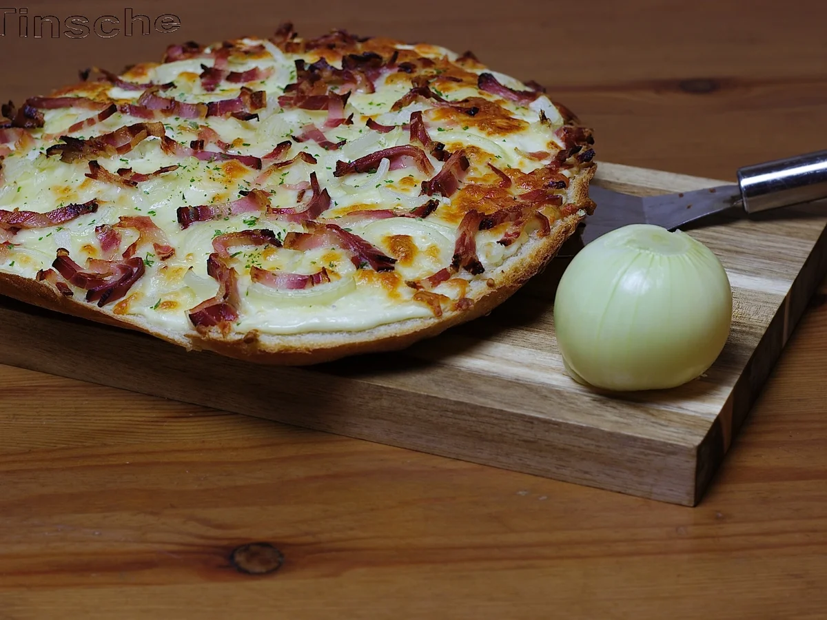 Rezept: Fladenbrot -überbacken- Elsässer Art Bild Nr. 2803 Fladenbrot -überbacken- Elsässer Art - Rezept - Bild Nr. 2803