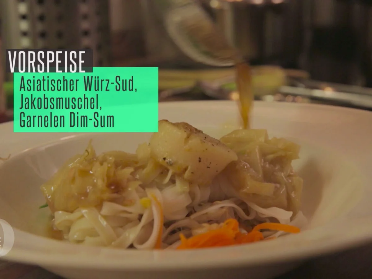 Lauwarmer Asiatischer Gewürzsud mit Jakobsmuschel und Garnelen-Dim Sum - Rezept - Bild Nr. 2830