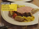Im Ganzen gegartes Kalbsrack mit Tonkabohnen-Rotweinsauce, pikantem Kohl - Rezept - Bild Nr. 2