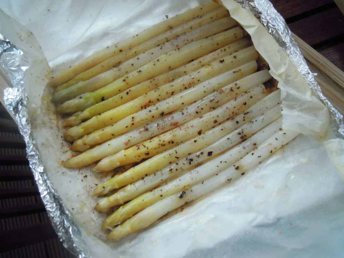 "Ismaninger" Baby Spargel am Griller gegart - Rezept - Bild Nr. 2839
