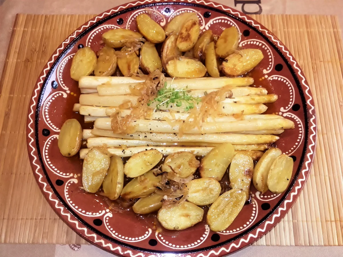 Spargel mit Drillinge aus dem Ofen - Rezept - Bild Nr. 2832