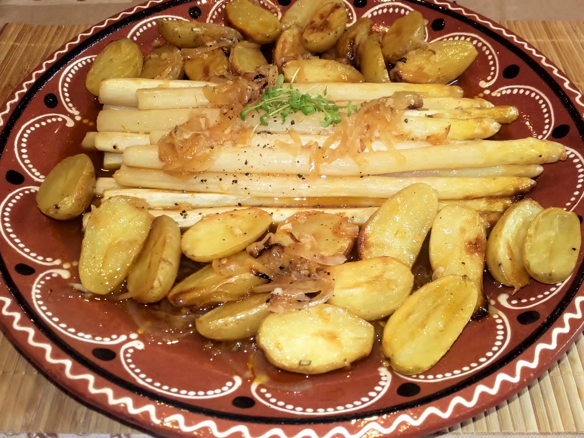 Spargel mit Drillinge aus dem Ofen - Rezept - Bild Nr. 2833