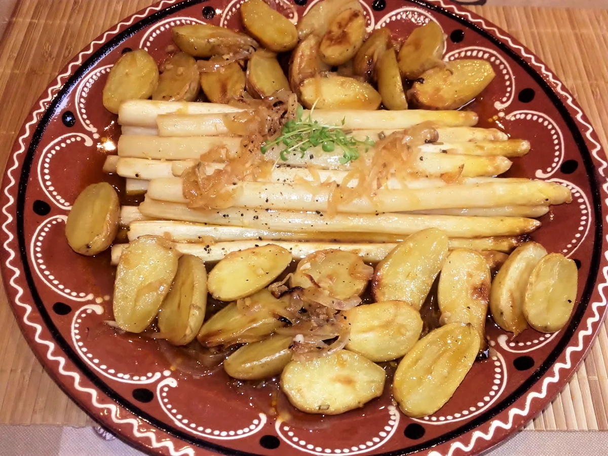 Spargel mit Drillinge aus dem Ofen - Rezept - Bild Nr. 2834