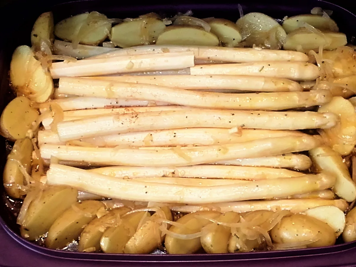 Spargel mit Drillinge aus dem Ofen - Rezept - Bild Nr. 2838