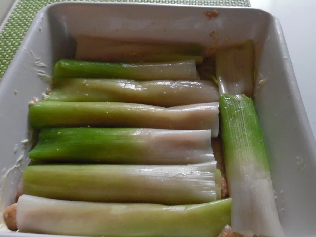 "Lauch-Cannelloni" auf Lauch-Creme - Rezept - Bild Nr. 2832