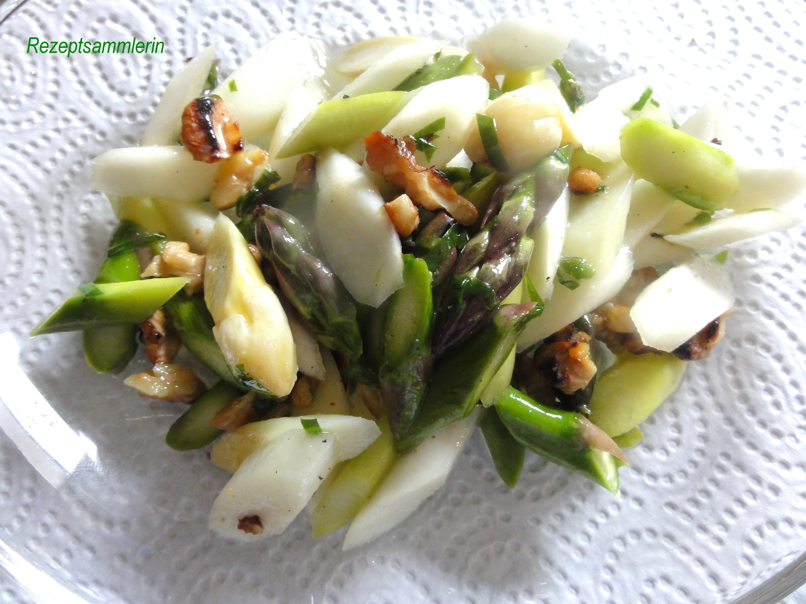 Bilder für Salatbar: SPARGEL ~ SALAT aus rohen Spargelstangen - Rezept