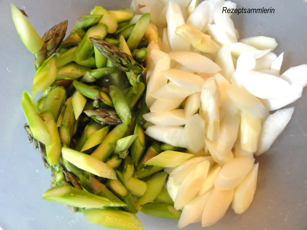 Rezept: Salatbar: SPARGEL ~ SALAT aus rohen Spargelstangen Bild Nr. 2832 Salatbar: SPARGEL ~ SALAT aus rohen Spargelstangen - Rezept - Bild Nr. 2832