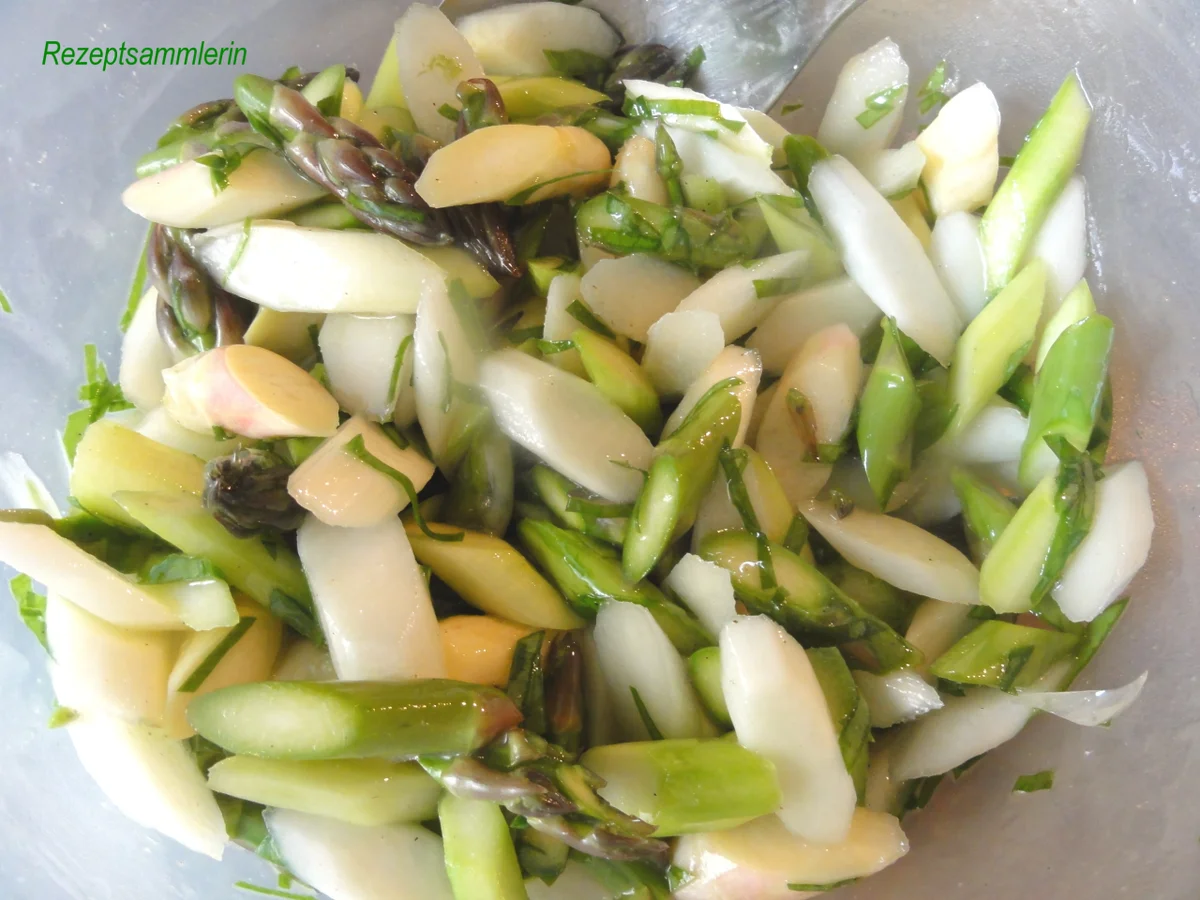 Rezept: Salatbar: SPARGEL ~ SALAT aus rohen Spargelstangen Bild Nr. 2834 Salatbar: SPARGEL ~ SALAT aus rohen Spargelstangen - Rezept - Bild Nr. 2834