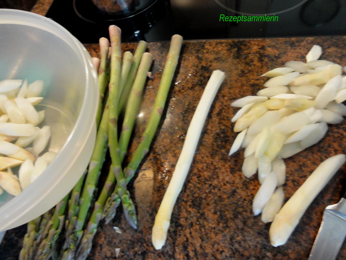 Salatbar:   SPARGEL ~ SALAT aus rohen Spargelstangen - Rezept - Bild Nr. 2835