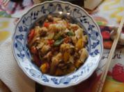 Gemüsewok mit Thüringer Mett und Reisnudeln - Rezept - Bild Nr. 2831