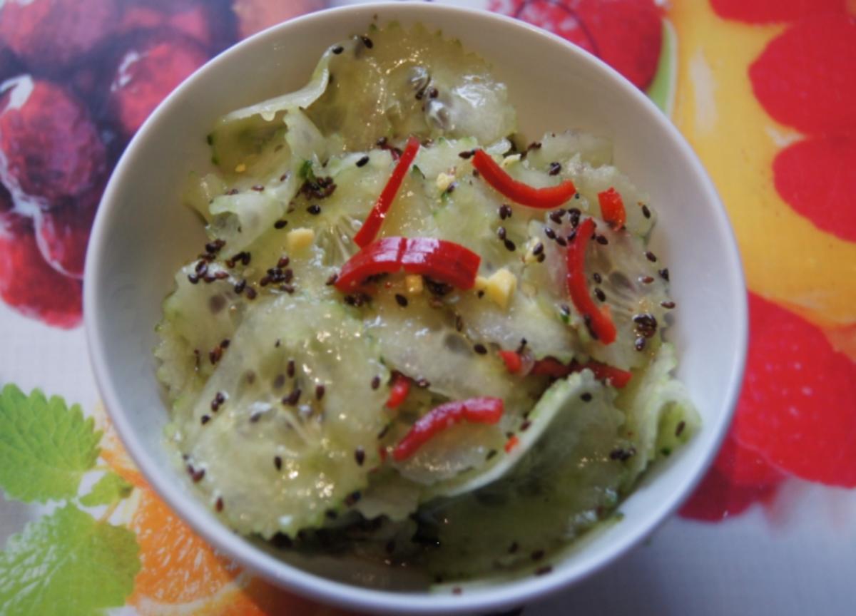 Asiatischer Gurkensalat - Rezept mit Bild - kochbar.de