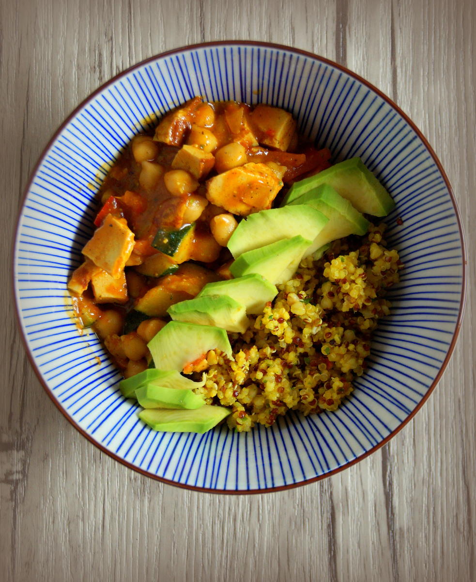 Schnelle vegetarische indische Curry-Bowl - Rezept - Bild Nr. 2878