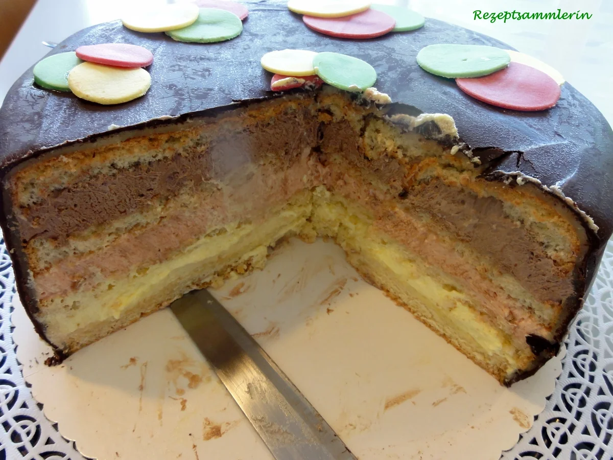 Biskuit:   FÜRST ~ PÜCKLER ~ BUTTERCREME - Rezept - Bild Nr. 2885