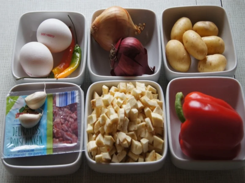 Asiatisches Ratatouille im Wok mit gekochten Ei - Rezept - Bild Nr. 2888