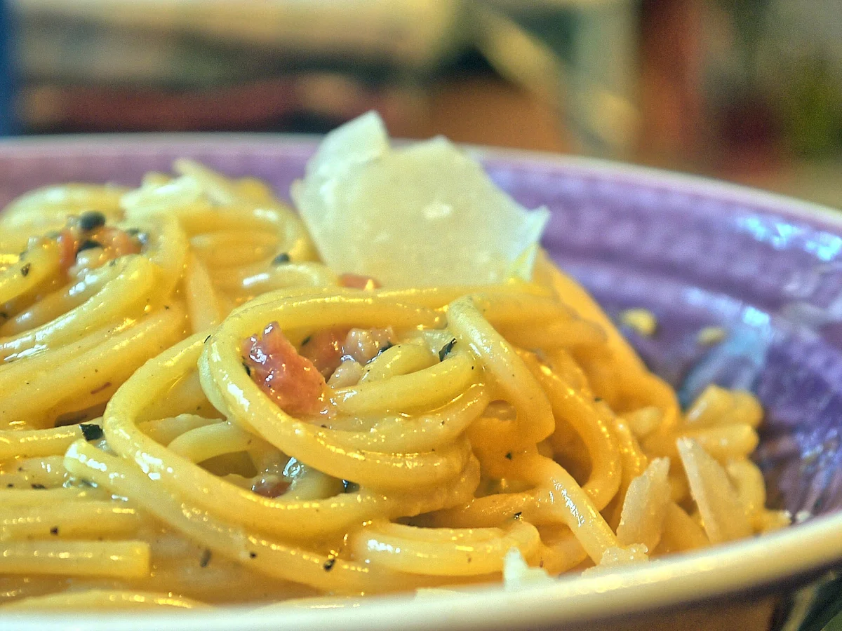 Rezept: Spaghetti Carbonara Bild Nr. 2 Spaghetti Carbonara - Rezept - Bild Nr. 2