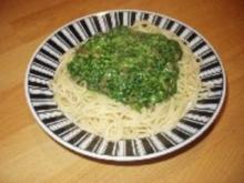 Spaghetti mit Spinat - Rezept
