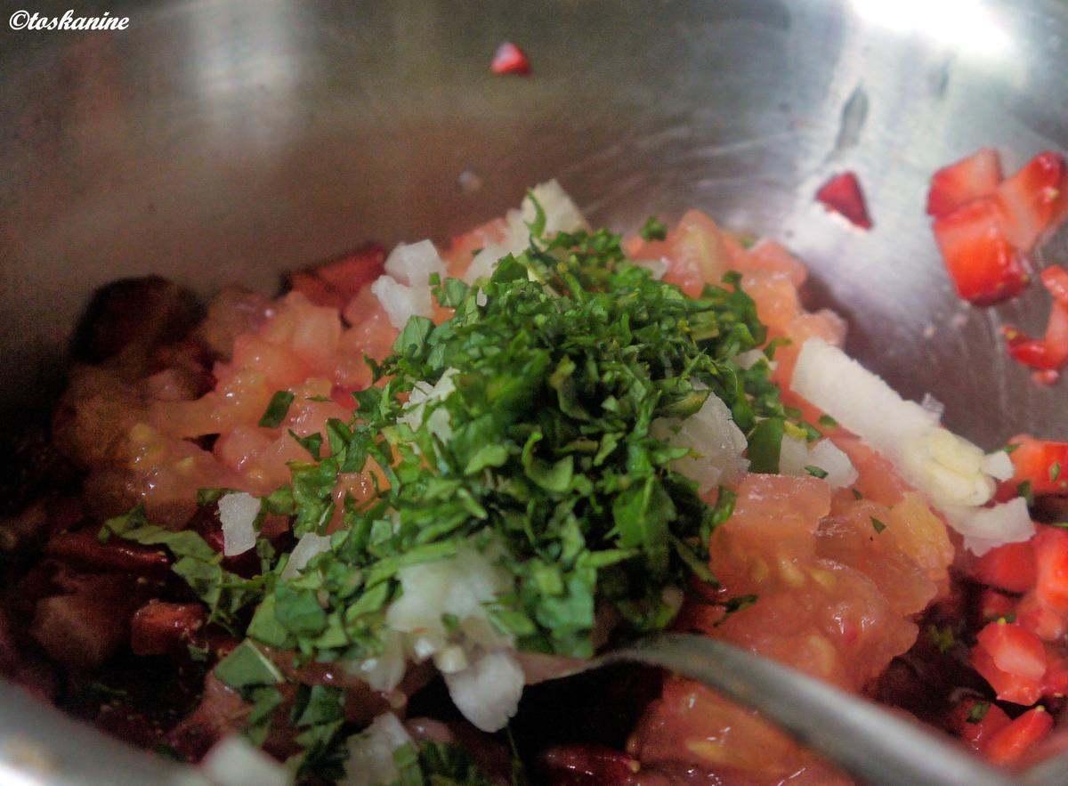 Büffelmozzarella mit Erdbeer.-Tomaten-Salsa - Rezept - Bild Nr. 2904