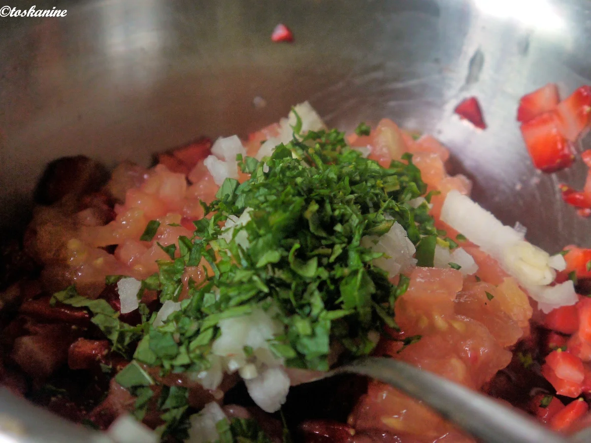 Büffelmozzarella mit Erdbeer.-Tomaten-Salsa - Rezept - Bild Nr. 2904