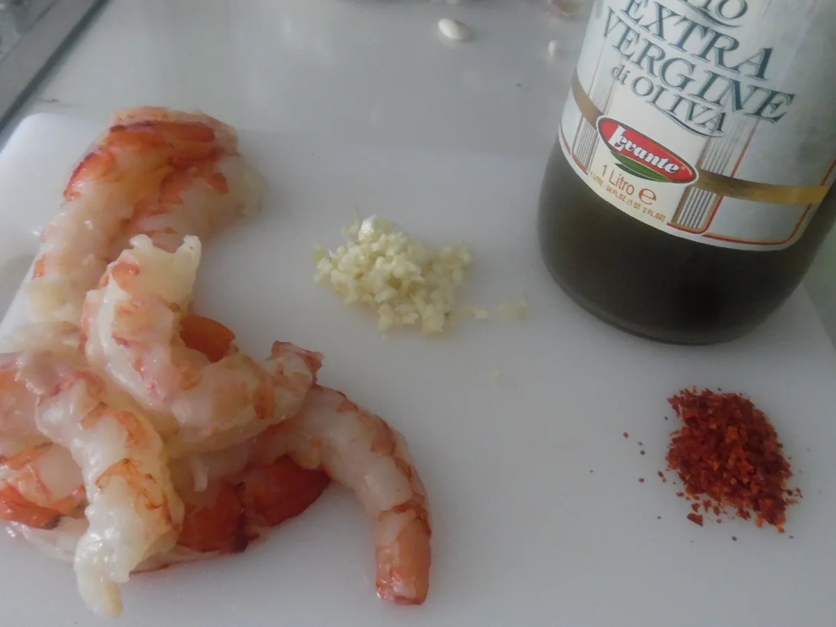 Rezept: Grüne Erbsensuppe mit scharfem Garnelenspieß Bild Nr. 2905 Grüne Erbsensuppe mit scharfem Garnelenspieß - Rezept - Bild Nr. 2905