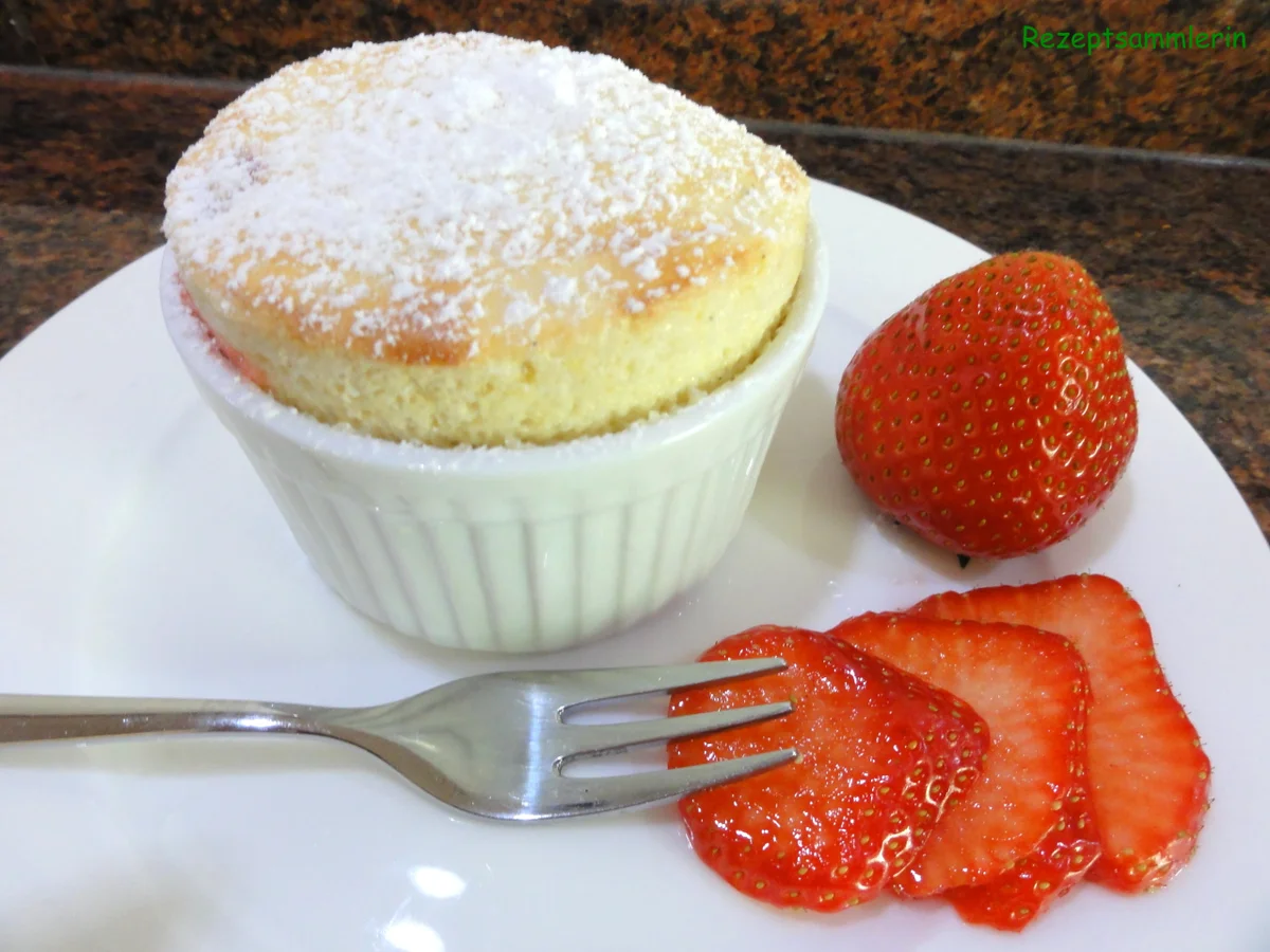 Dessert:   VANILLEQUARK ~ ERDBEER ~ SOUFFLÈ - Rezept - Bild Nr. 2926