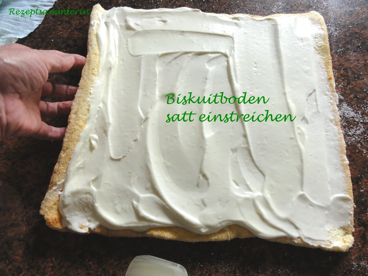 Biskuit:   ZITRONEN ~ SAHNE ~ ROLLE - Rezept - Bild Nr. 2934