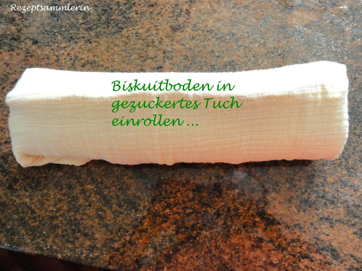 Biskuit:   ZITRONEN ~ SAHNE ~ ROLLE - Rezept - Bild Nr. 2935