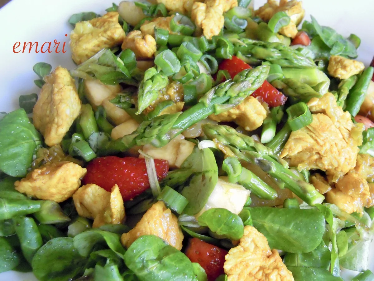 lauwarmer, fruchtiger Spargel Salat - Rezept - Bild Nr. 2938