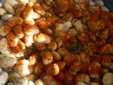 Rezept: Skrei auf Cassoulet von Bohnen und Chorizo Bild Nr. 2942 Skrei auf Cassoulet von Bohnen und Chorizo - Rezept - Bild Nr. 2942