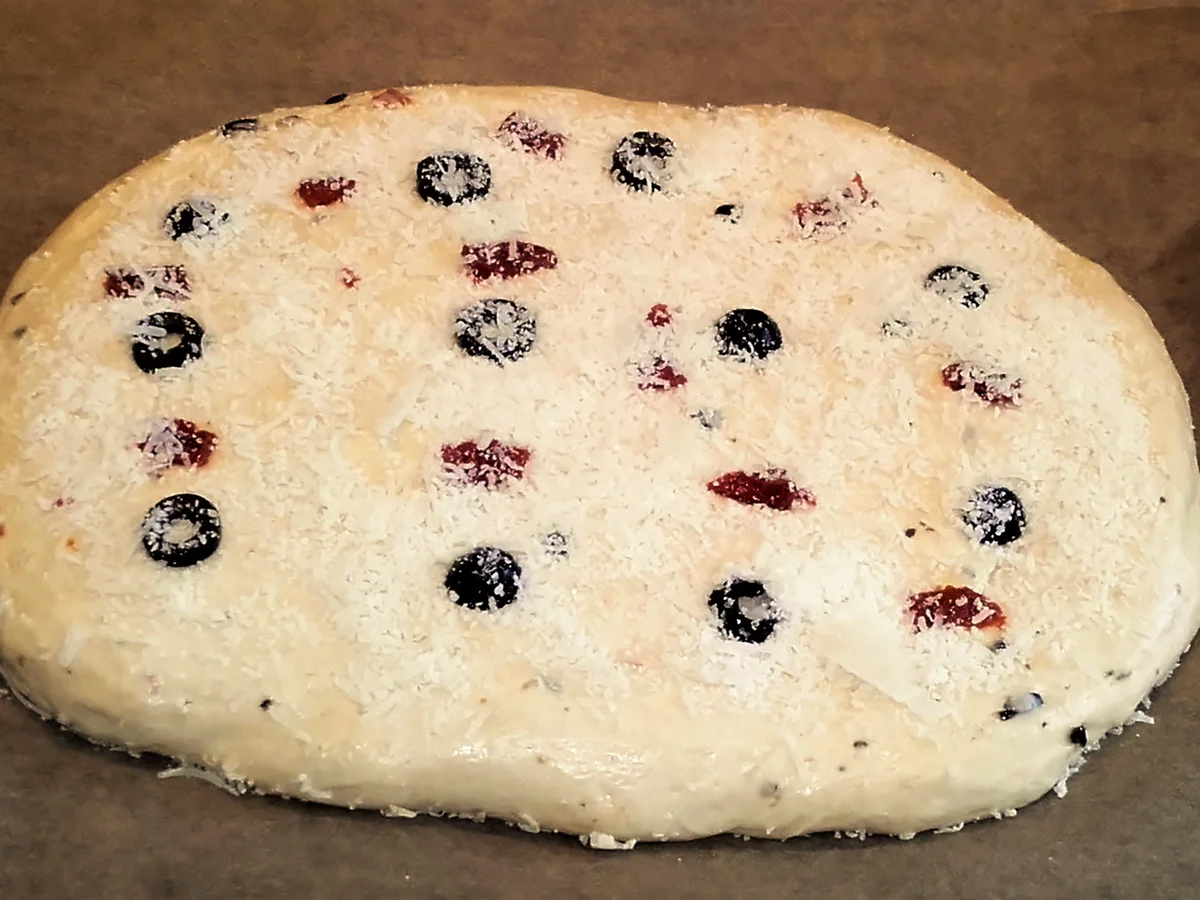 Mediterranes Brot - Art Fladenbrot - Rezept - Bild Nr. 2952