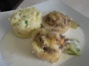 Teltower Rübchen gefüllt und überbacken mit Meerrettich-Rahm-Soße - Rezept - Bild Nr. 2948