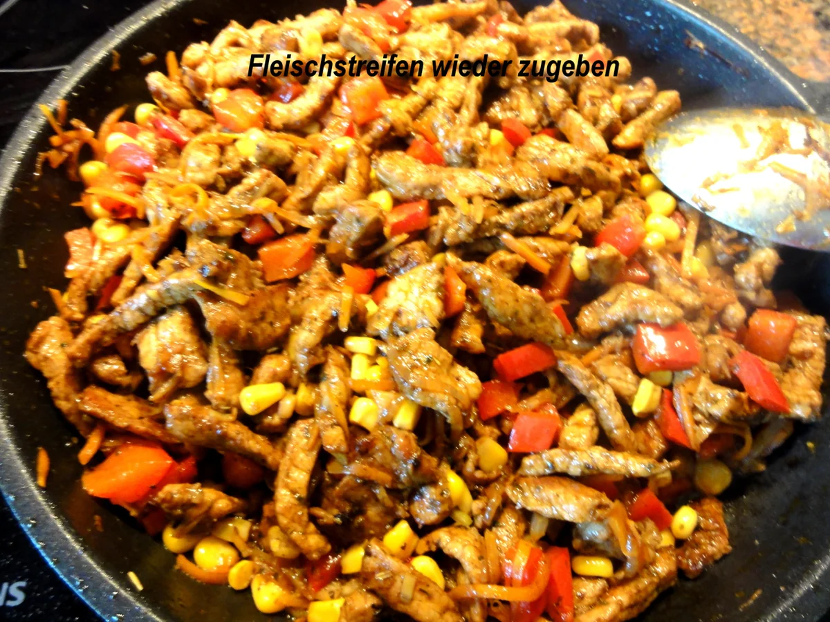 Fleisch:   REIS ~ FLEISCH ~ PFANNE - Rezept - Bild Nr. 2964