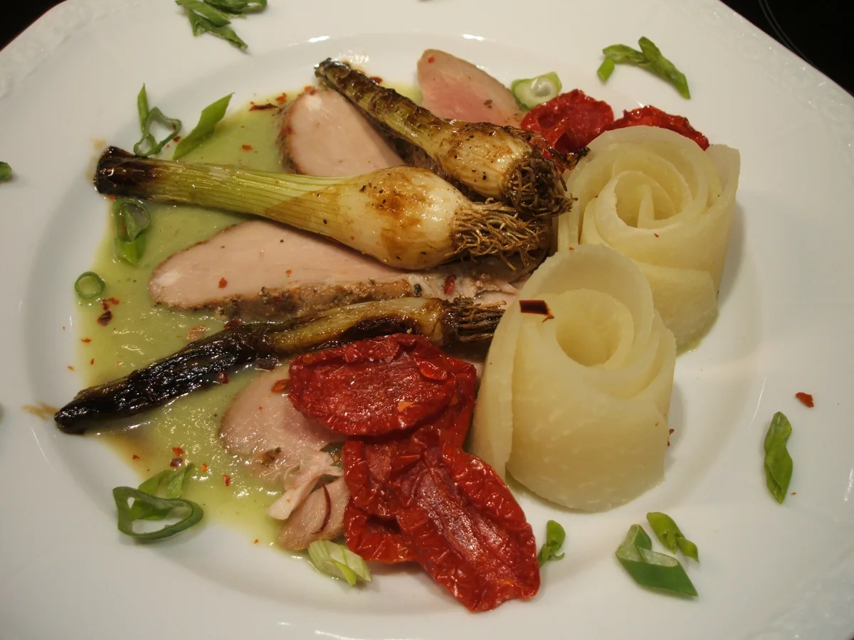 Vorspeisen: Lauwarme Kräuterlende mit allerlei Gemüse - Rezept - Bild Nr. 2950