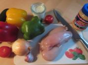 Hähnchen in Erdnuss-Soße mit Wok-Gemüse - Rezept - Bild Nr. 2951