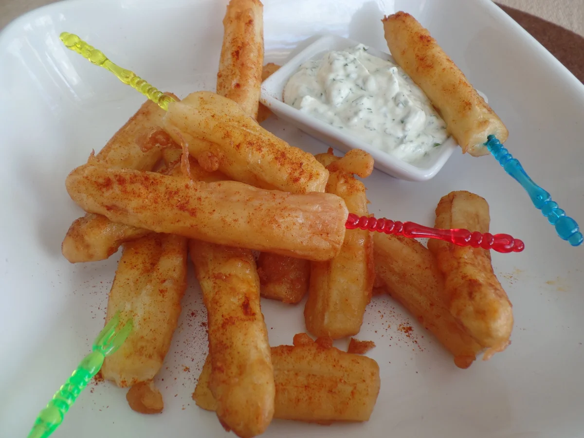 Rezept: Spargel in Bierteig mit Korianderquark Bild Nr. 2965 Spargel in Bierteig mit Korianderquark - Rezept - Bild Nr. 2965